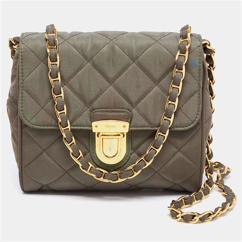 prada olive green bag|olive green prada bag.